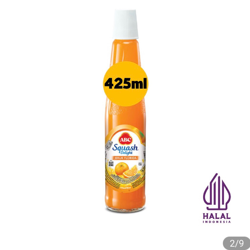 SQUASH - ABC Squash Delight jeruk Florida Sirup Parcel TERMURAH 452ml Syrup