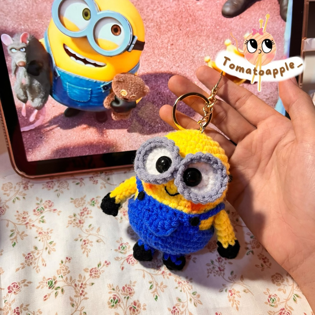 [TOMATOAPPLE] Amigurumi Minion BOB || Boneka rajut Minion Bob