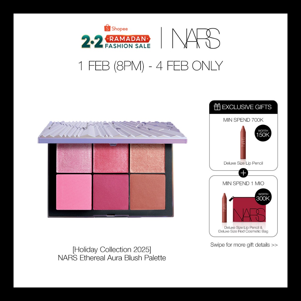 [Holiday Collection 2025] NARS Ethereal Aura Blush Palette - New Realm