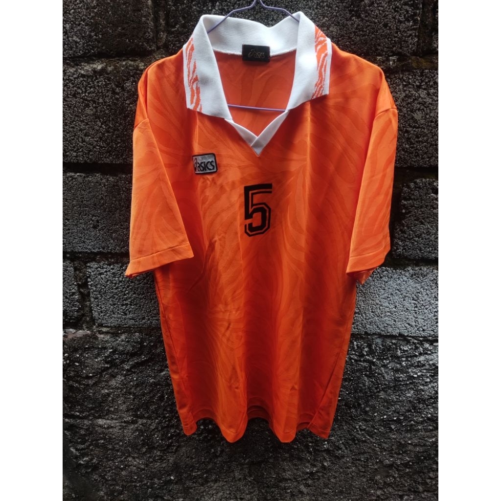Jersey asics 80's vintage template y2k orange rare original
