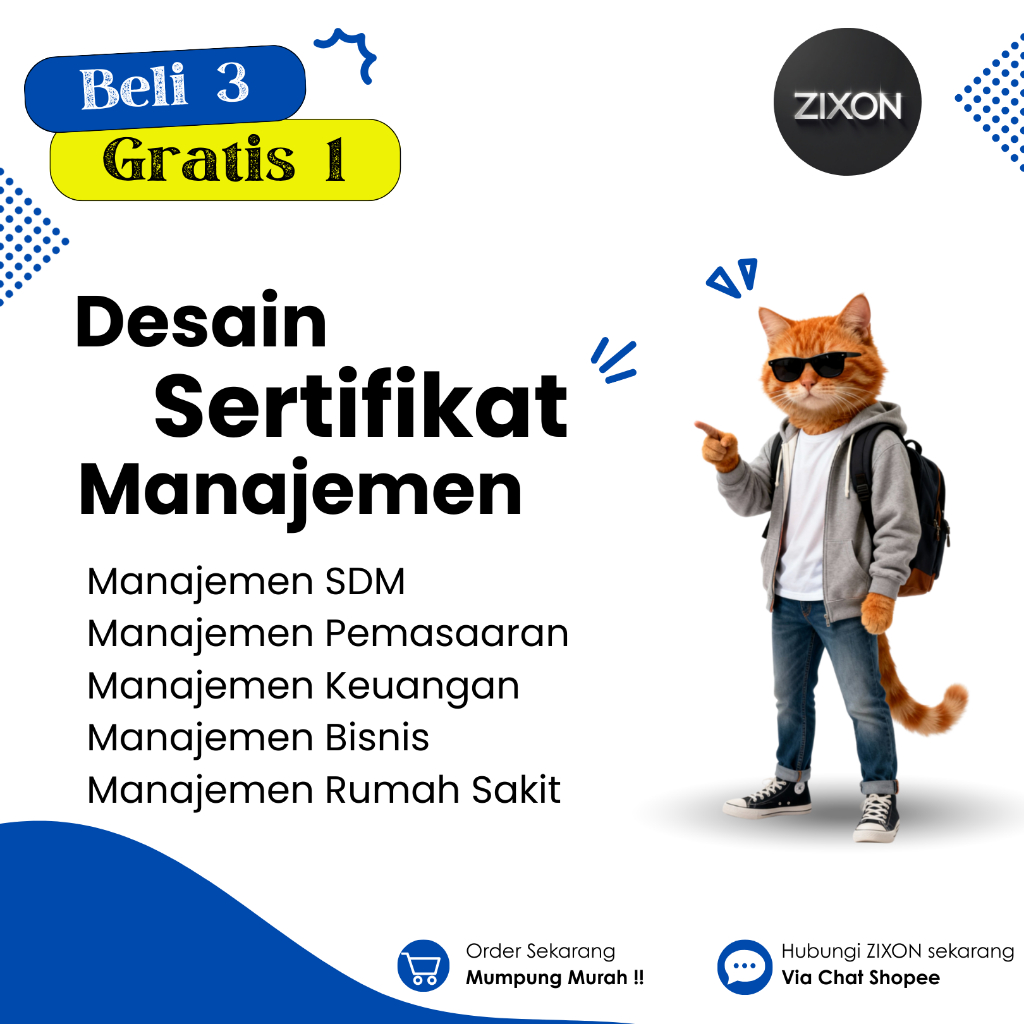 [Sertifikat Manajemen] Sertifikat desain, Sertifikat webinar/seminar manajemen