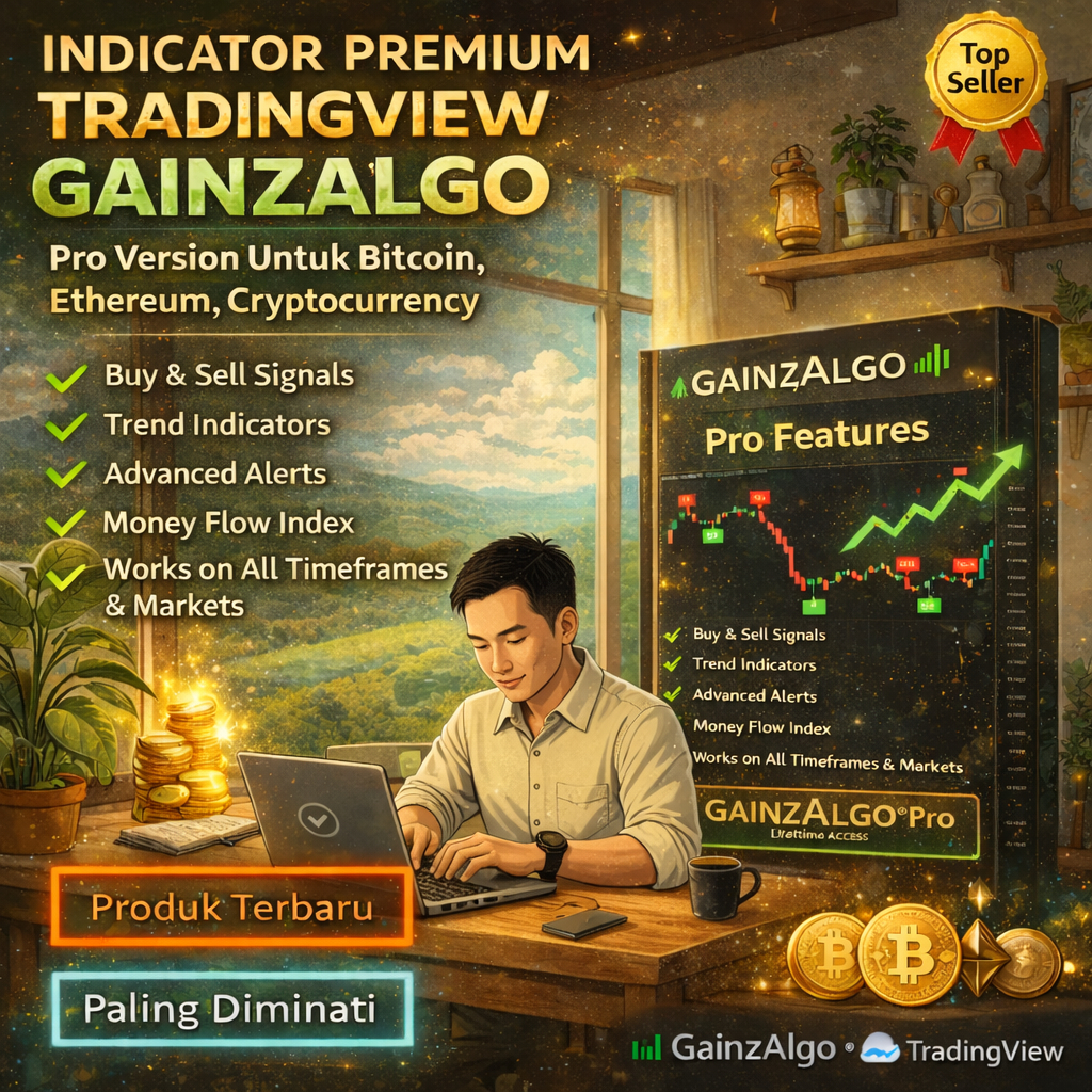 Indicator Premium Tradingview GainzAlgo Pro Version Untuk Bitcoin, Ethereum, Cryptocurrency