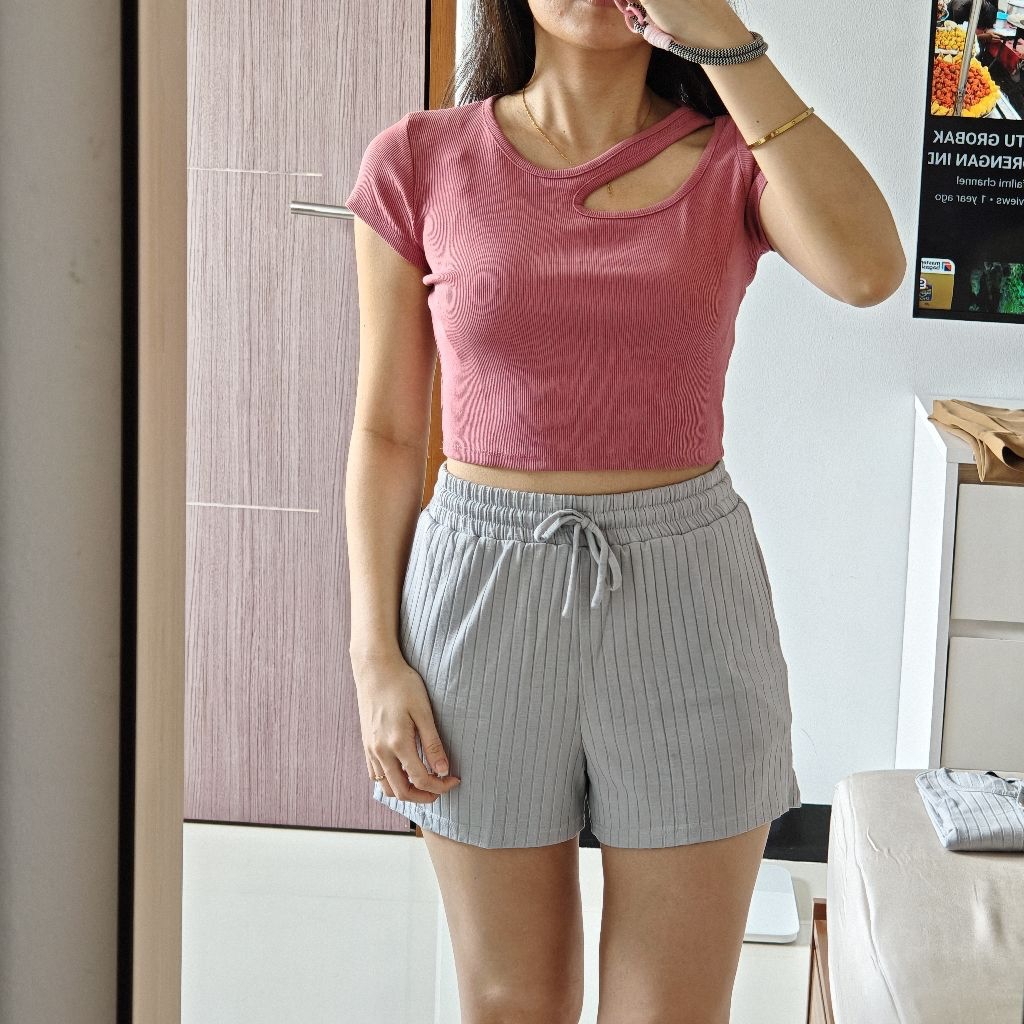 Fuschia Pink Crop Top