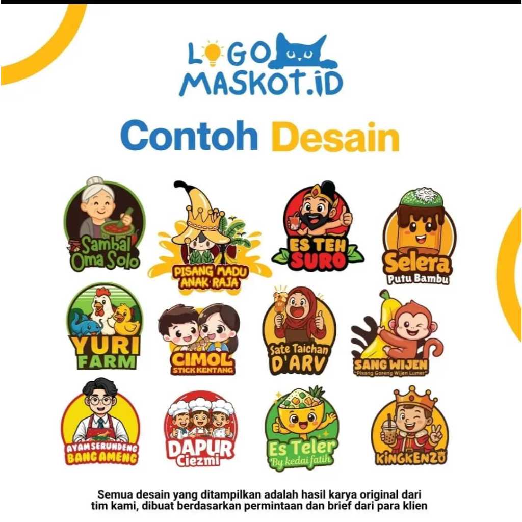 Jasa Desain Logo Profesional & Murah | Logo Usaha, Makanan, Brand UMKM – Custom & Berkualitas
