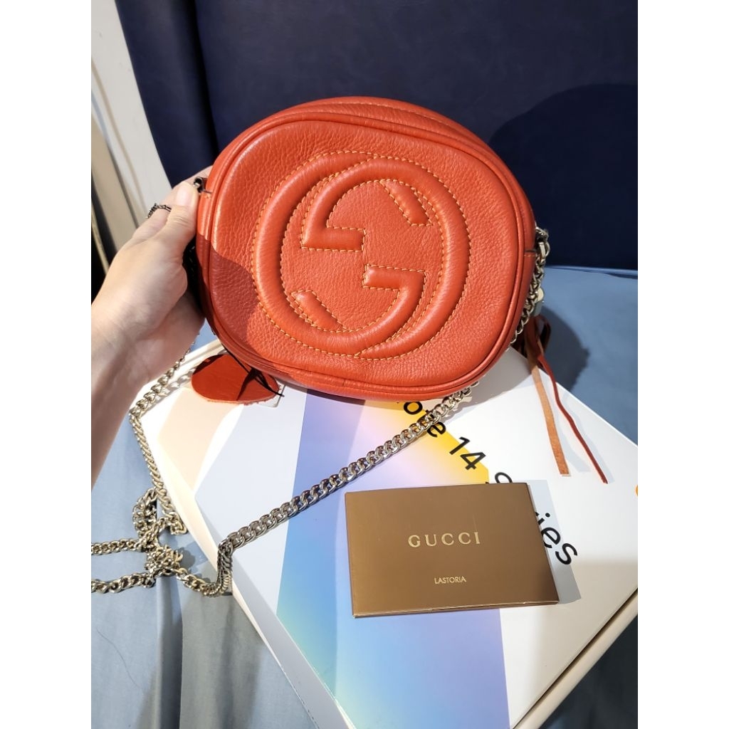 Tas Slempang Sling Bag Gucci Mirror Kulit Asli Genuine Leather