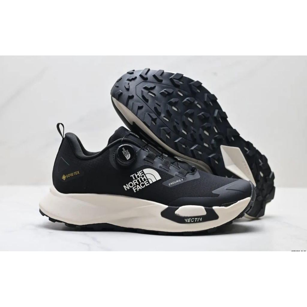 Sepatu Trail Running TNF Vectiv Enduris 4 Gore-Tex Black/White