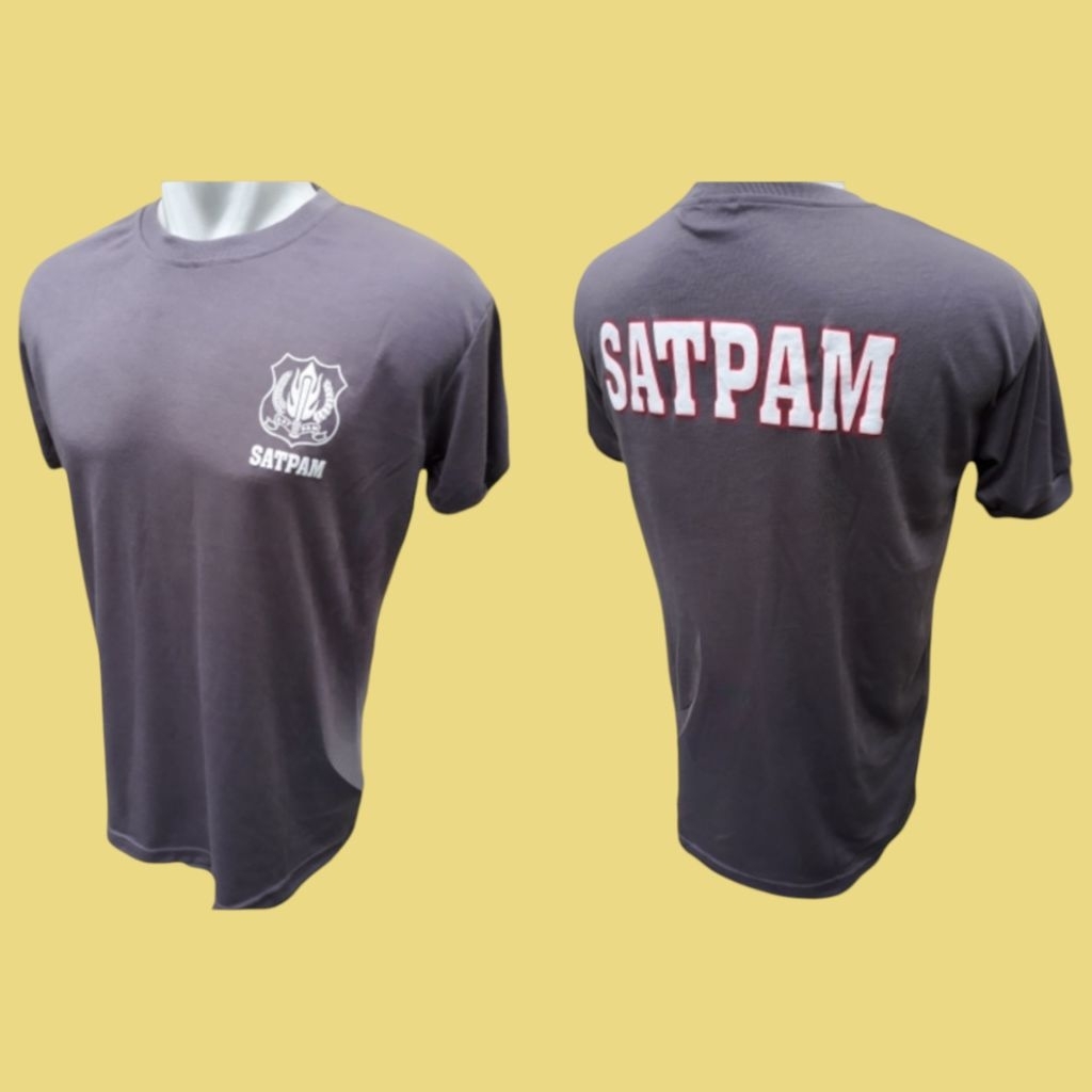 Baju Kaos Satpam | Baju Olahraga Security | Kaos Lengan Pendek Satpam