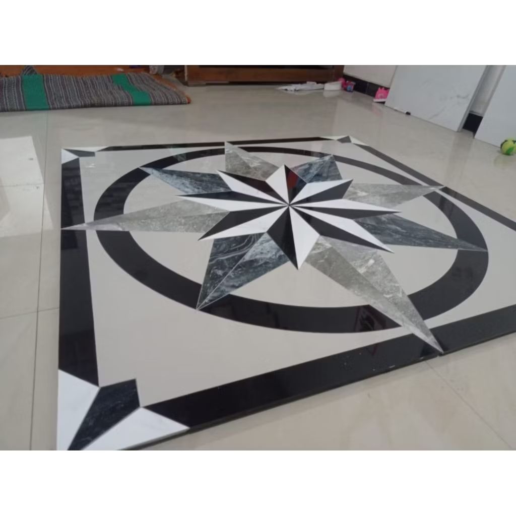 pola Lantai Granit  motif star custom