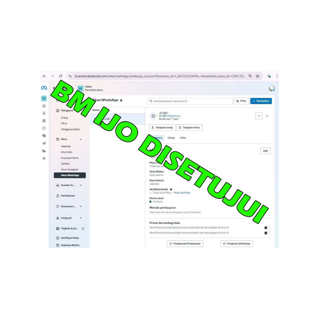 BM Ijo Disetujui / Sudah Verif Wa Meta Facebook Tua Sudah Dipulihkan