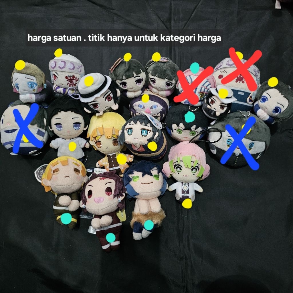 nuigurumi plush kinetsu no yaiba hugchara fuwa s akaza kanroji zenitsu muzan