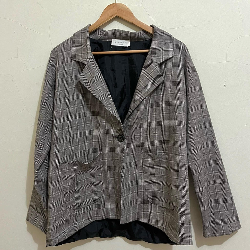 Preloved Blazer Coklat Garis