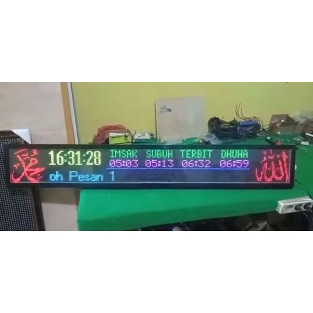 JAM MASJID P5RGB 1X4 P5 RGB KHALIFAH JWS