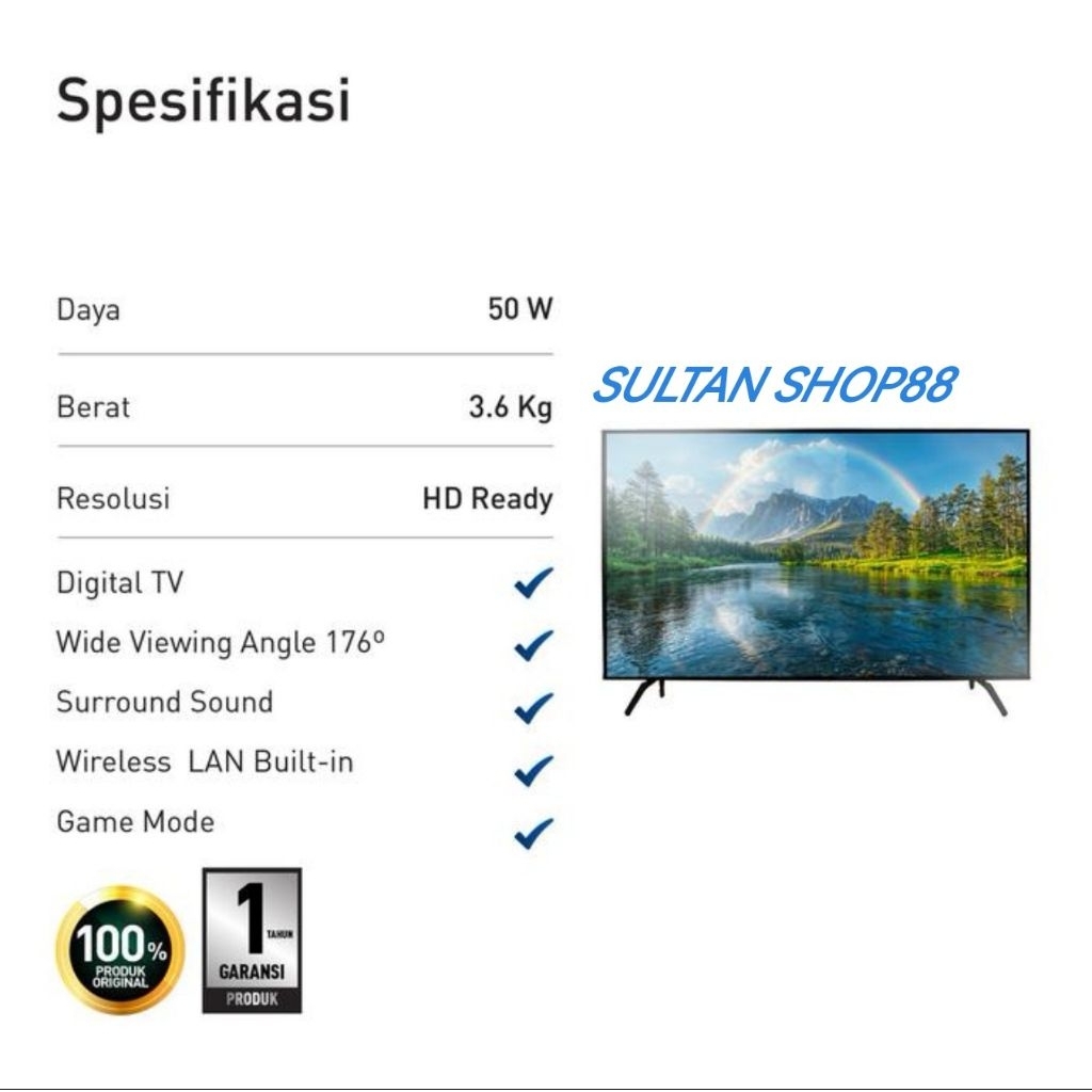 PANASONIC SMART TV TH32NS500G 32 INCH I TV PANASONIC TH32NS500G SMART TV GARANSI RESMI