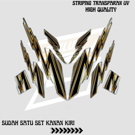 Decal Sticker Striping Variasi Transparan Uv Suzuki Smash 110 Smash 110 R Smash SR 110 Smash Titan 1