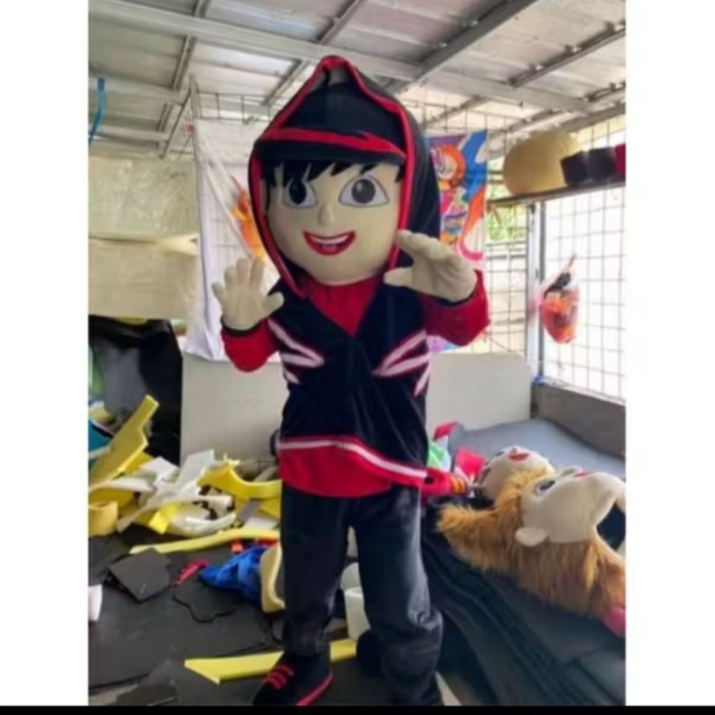 kostum badut boboiboy api