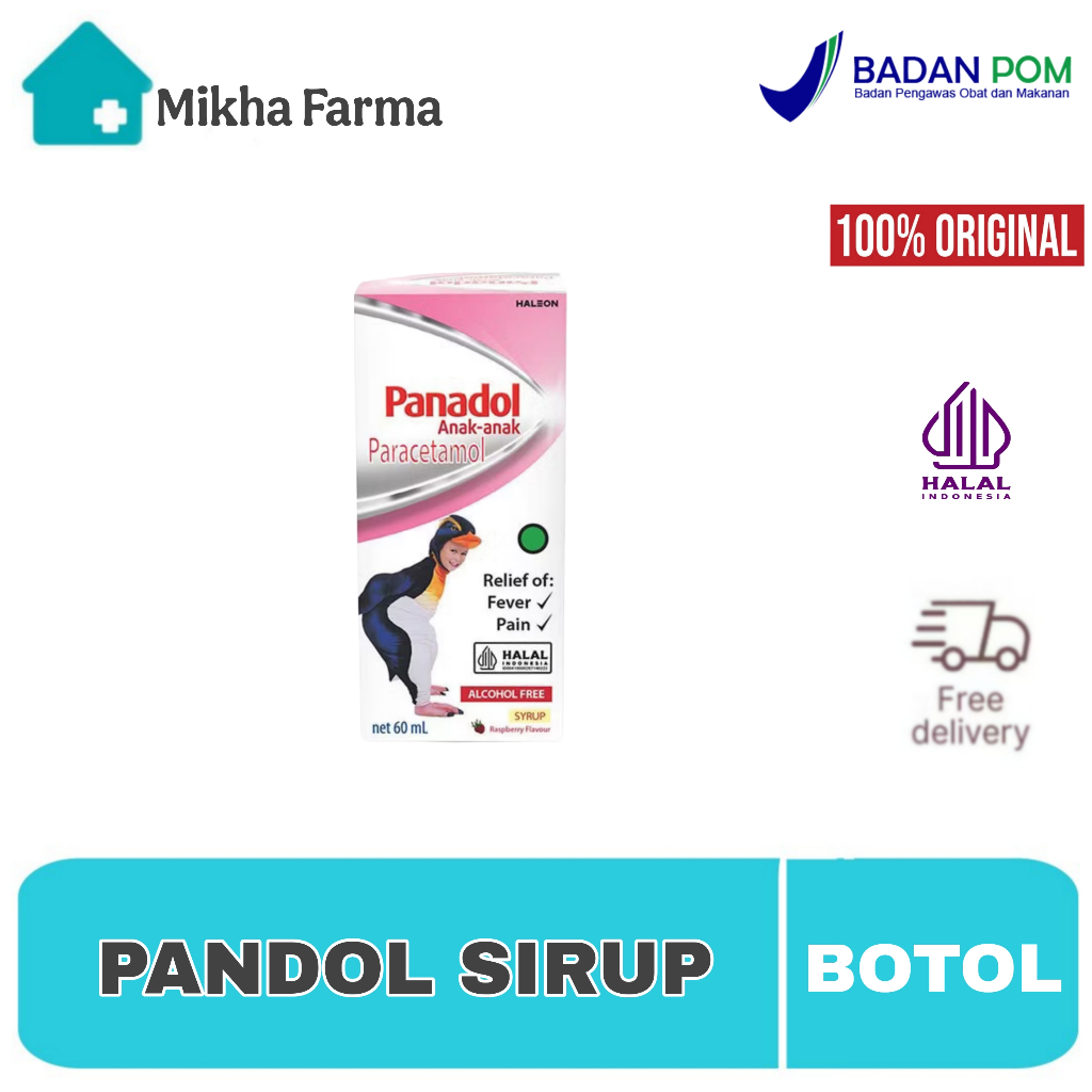 Panadol Sirup /Sakit Gigi Anak /Demam Anak / Paracetamol Sirup