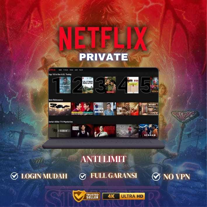 Netflix Premium Private Only 4K UHD 3 Bulan Full Garansi Terpecaya Termurah Perangkat Lunak