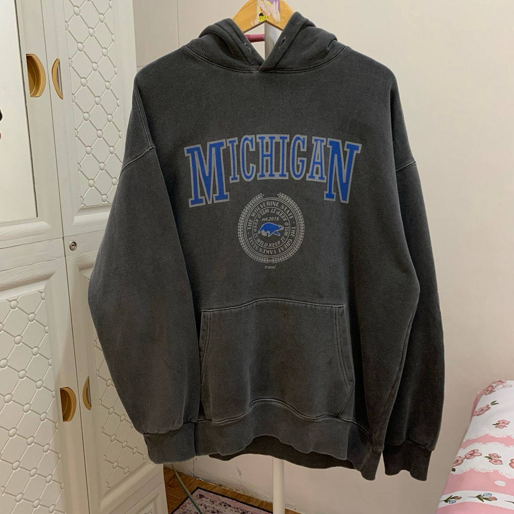 HOODIE CREWNECK OVERSIZE/OVERSIZE LENGAN BALON/CEWEK COWOK/ SWEATER OVERSIZE