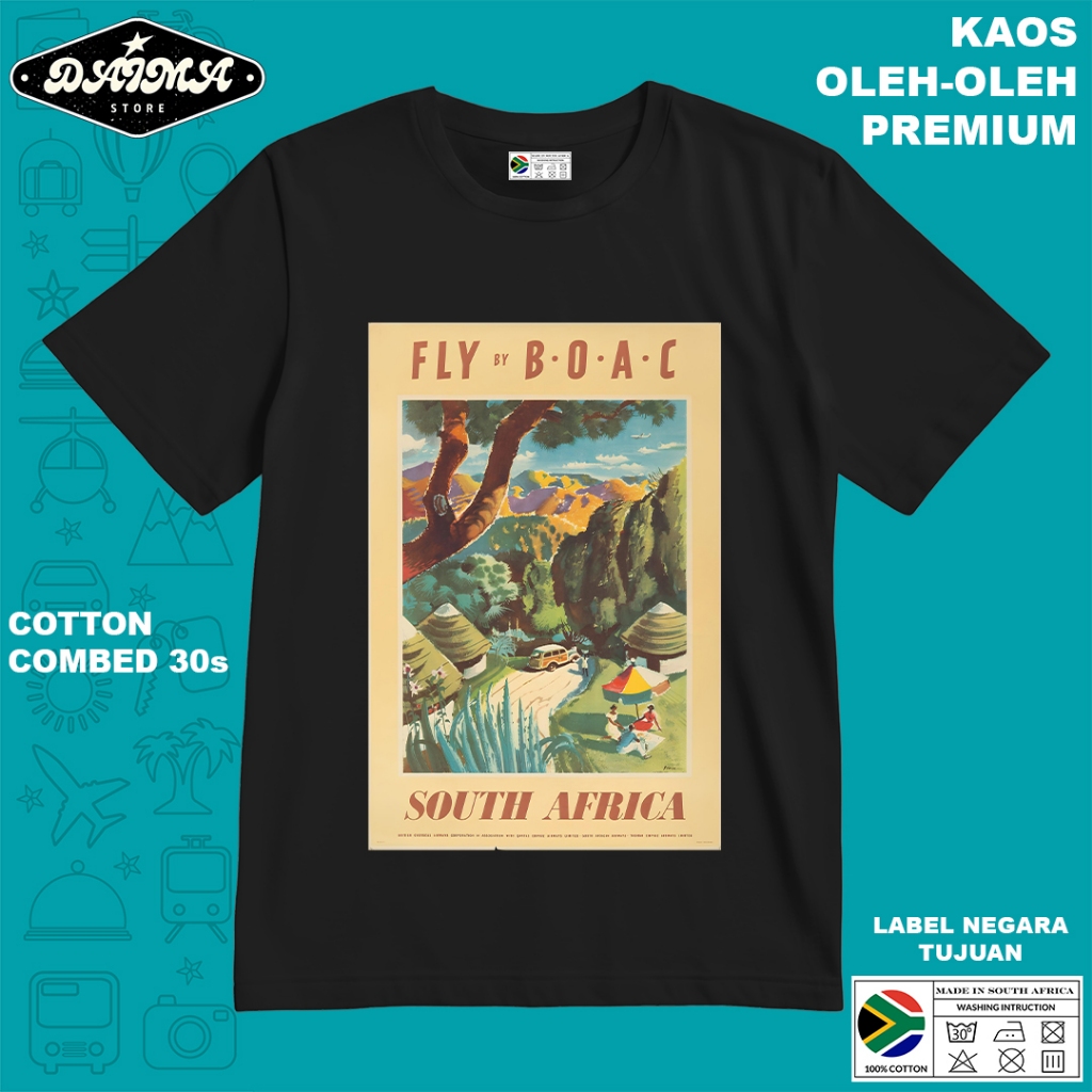 KAOS OLEH OLEH AFRIKA 8 PAKAI TAG LABEL AFRIKA ASLI BAJU SOUVENIR PREMIUM GIFT