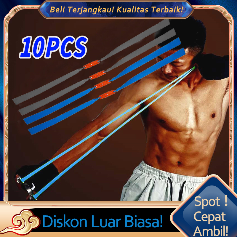 10Pcs Karet Ketapel Flat Band Ukuran 0.45mm/0.8mm Karet Ketapel