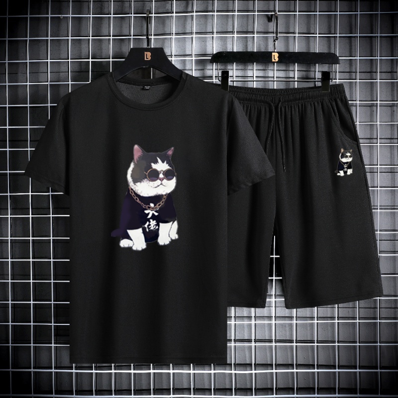 Setelan Pria Kombinasi Keren Kaos Pria + Celana jogger / Cowok Distro Original dan Celana panjang