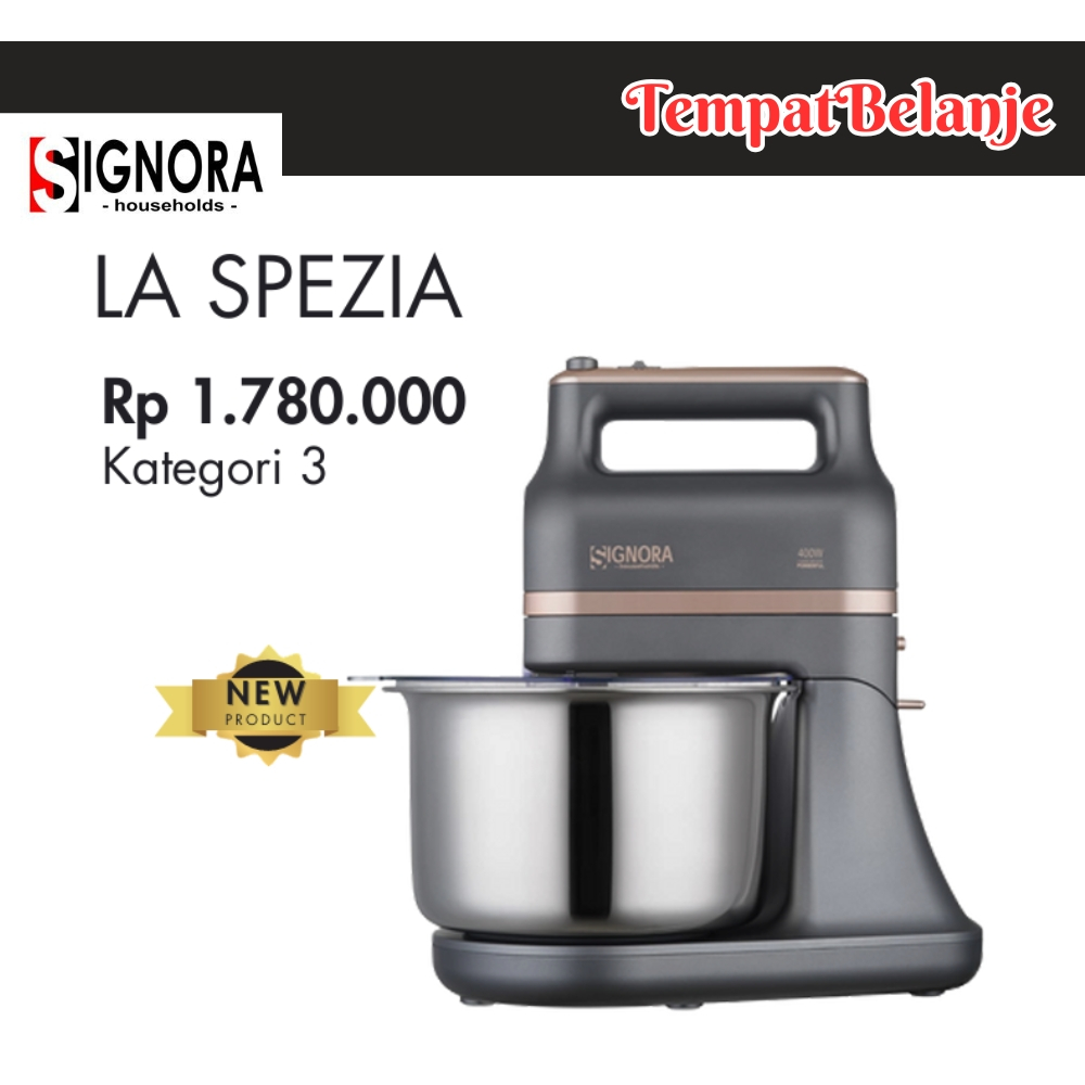 Mixer La Spezia Signora 400W Dual Fungsi 3,5lt