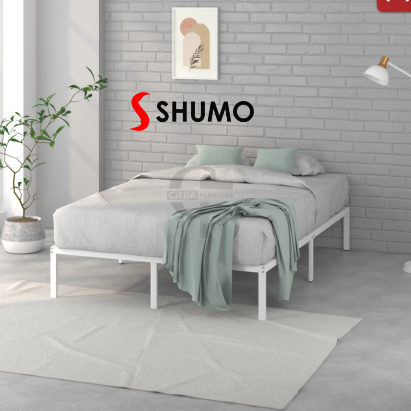 Citra Furniture SHUMO ® Dipan Ranjang Besi Minimalis Knock Down BED IN A BOX 140 x 200