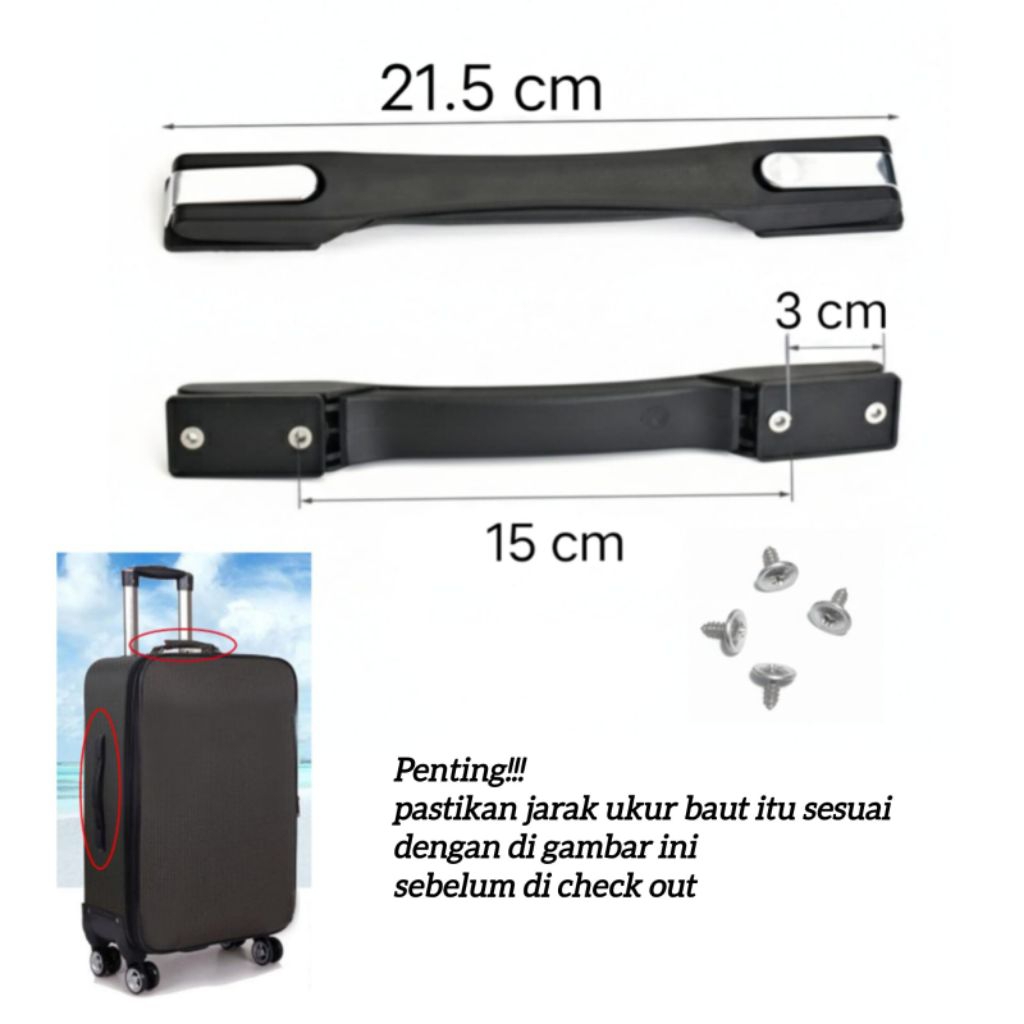 Handle Koper, Gagang Koper, Pegangan Koper, Strap Koper, Tarikan Koper