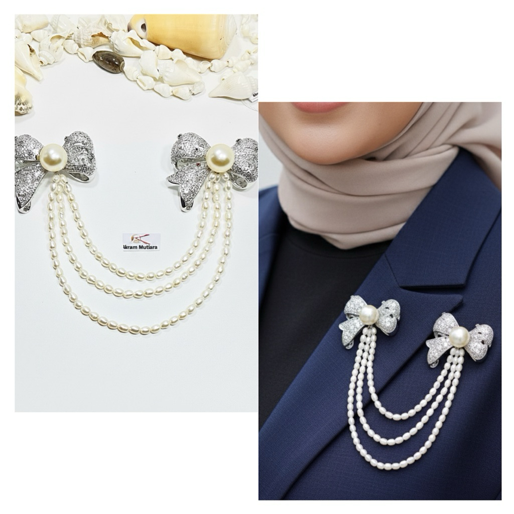 bros juntai blazzer Mutiara air laut/ bros juntai rantai Mutiara Air laut/bros kebaya kekinian/bros 