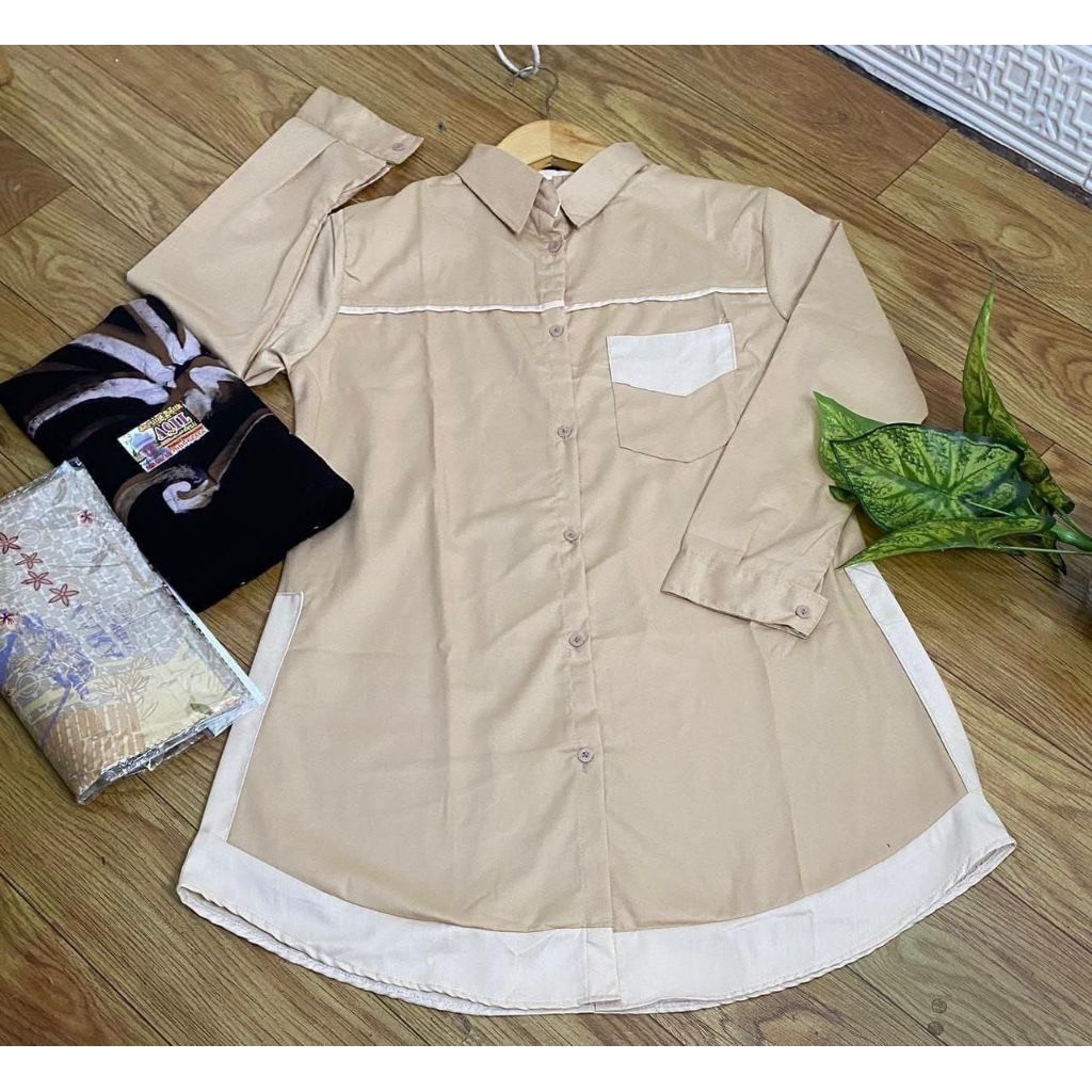 SETELAN BAJU MUSLIM WANITA SATU PAKET SETELAN SRAGAM SANTRI PONDOK BAHAN TOYOBO TUNIK SANTRI  SATU P