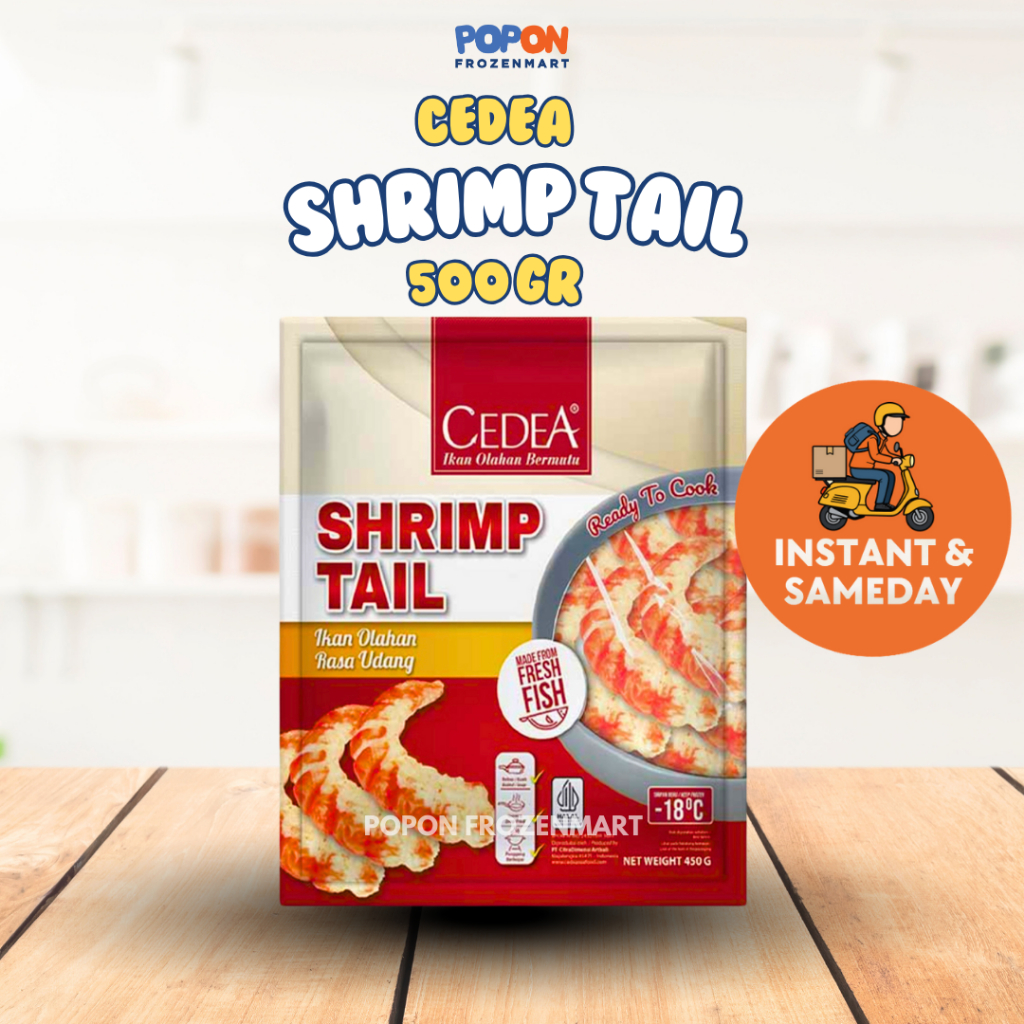 Cedea Shrimp Tail 500gr Isi 30 pcs | Shrimp Cake Premium Frozen | Instan & Sameday