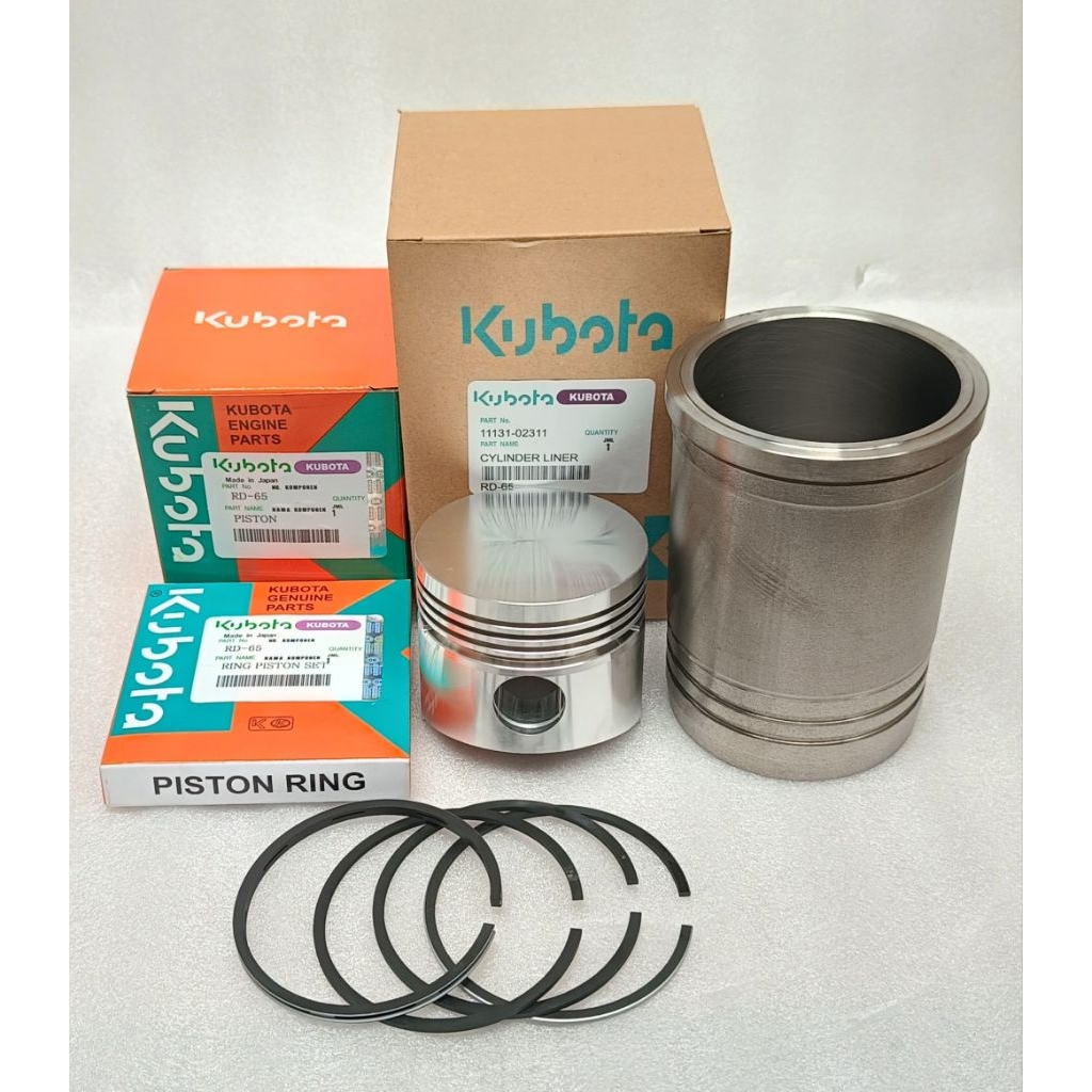 RD65 ( LINER BORING + PISTON + RING ) KUBOTA DIESEL RD65 (80mm)