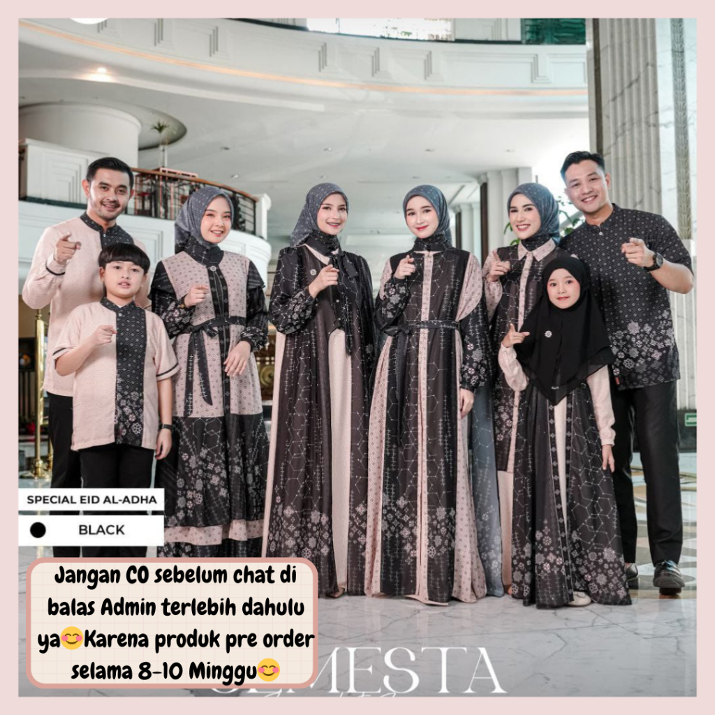 Semesta sarimbit by Puan OPEN PRE ORDER (READY APRIL 2026) family set couple keluarga muslim gamis K