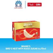 [SDW] pekanbaru/70ml x6 Botol Minuman Sarang Burung Walet Brand's Bird's Nest With Rock Sugar