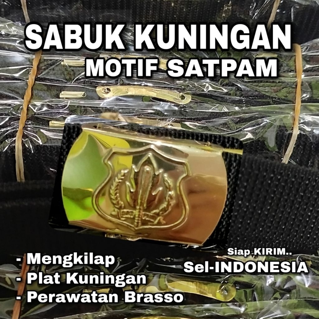 Sabuk Satpam Kuningan Brasso