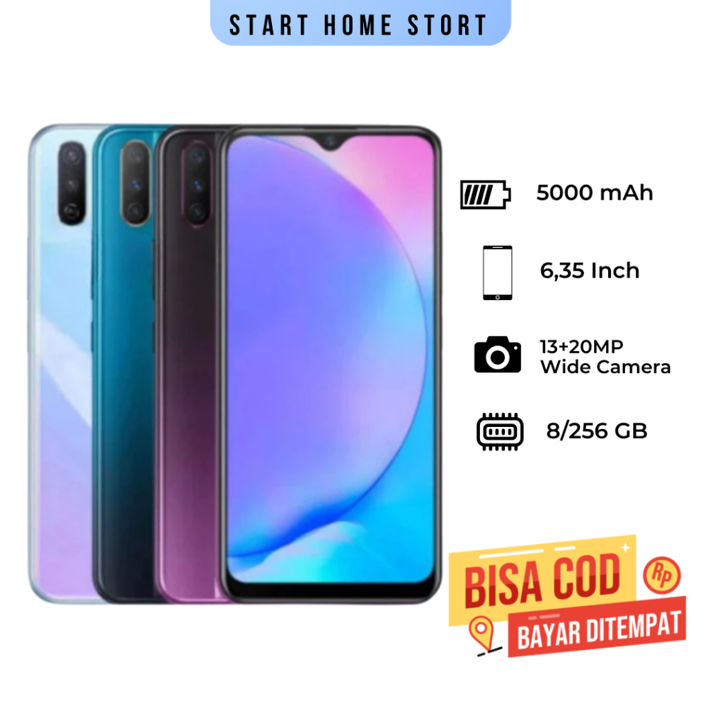 HP Smartphone VIVO Y17 Ram 8/256GB Full Set Bergaransi