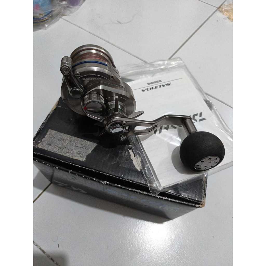 Reel Overhead Daiwa saltiga 15H bekas mulus smooth