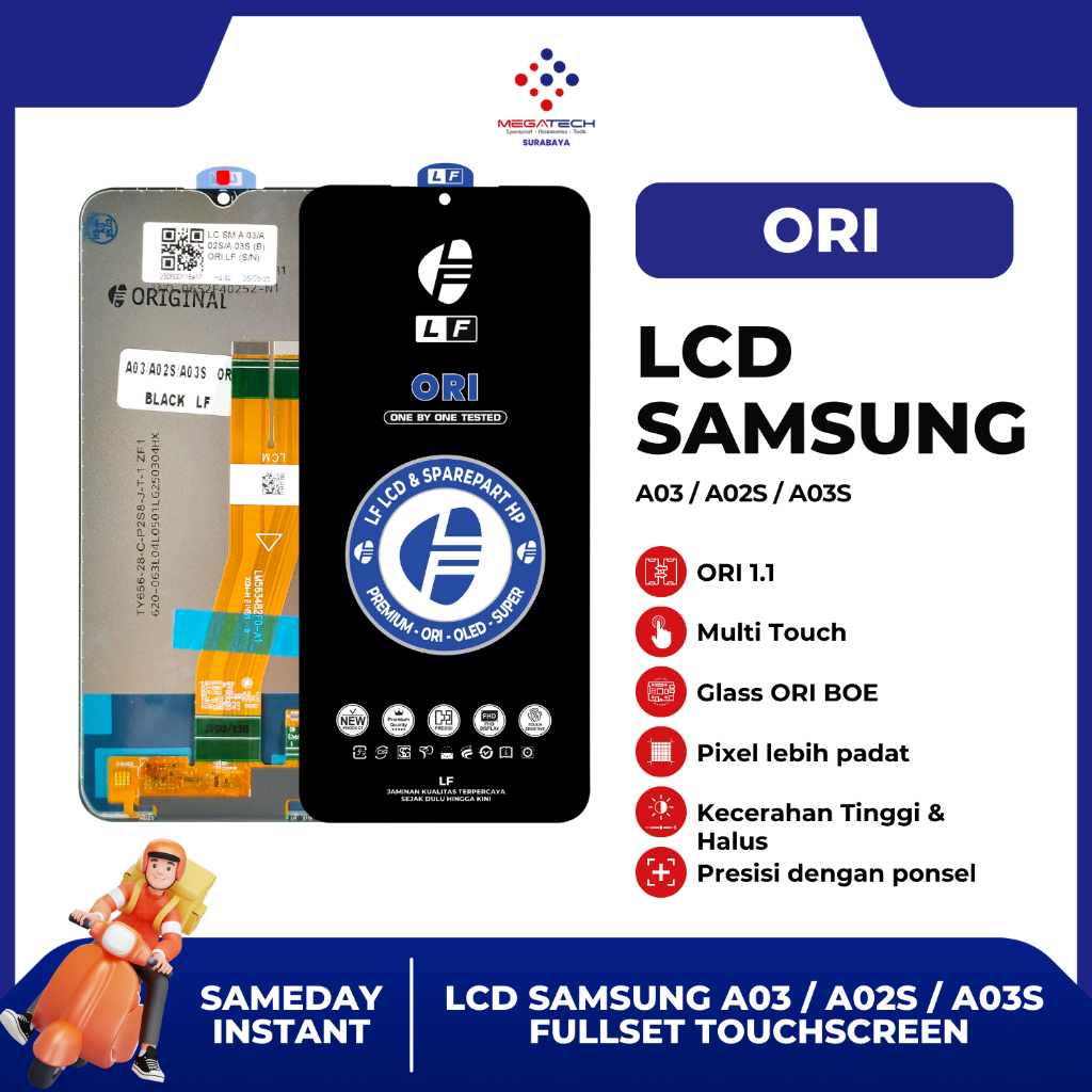 LCD SAMSUNG A03 / A02S / A03S FULLSET TOUCHSCREEN