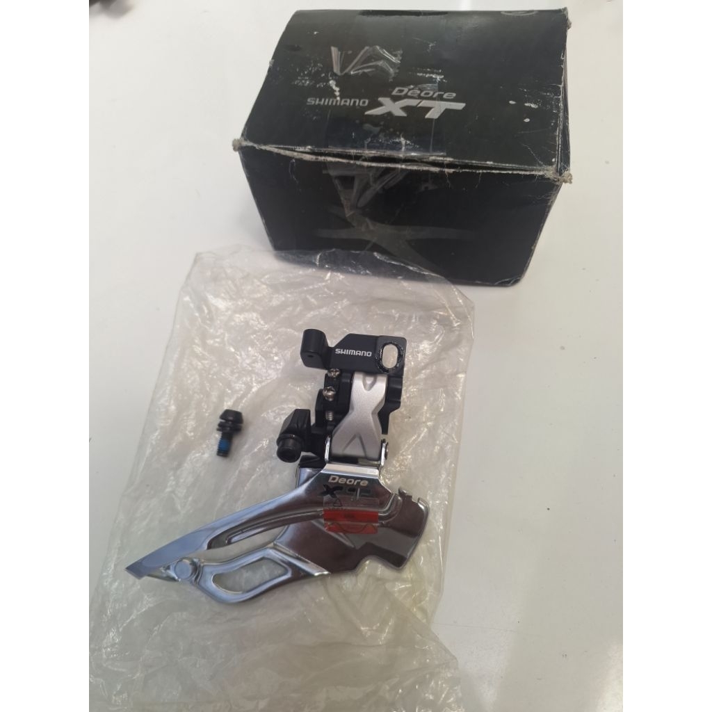 fd shimano deore xt m771 tarikan atas bawah front deraileur sepeda braze on fd