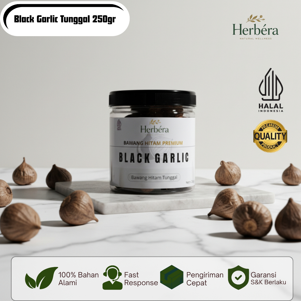 Black Garlic Tunggal / Bawang Hitam Lanang Black Garlic Premium Tunggal Bawang Hitam Herbal