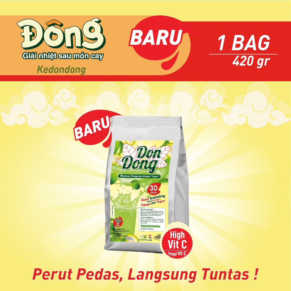 Dondong Minuman Serbuk Rasa Sweet Kedondong dengan Vit C - Bag 420gr