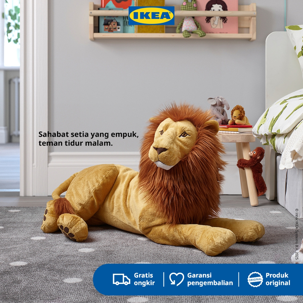 IKEA DJUNGELSKOG Boneka Singa 70cm
