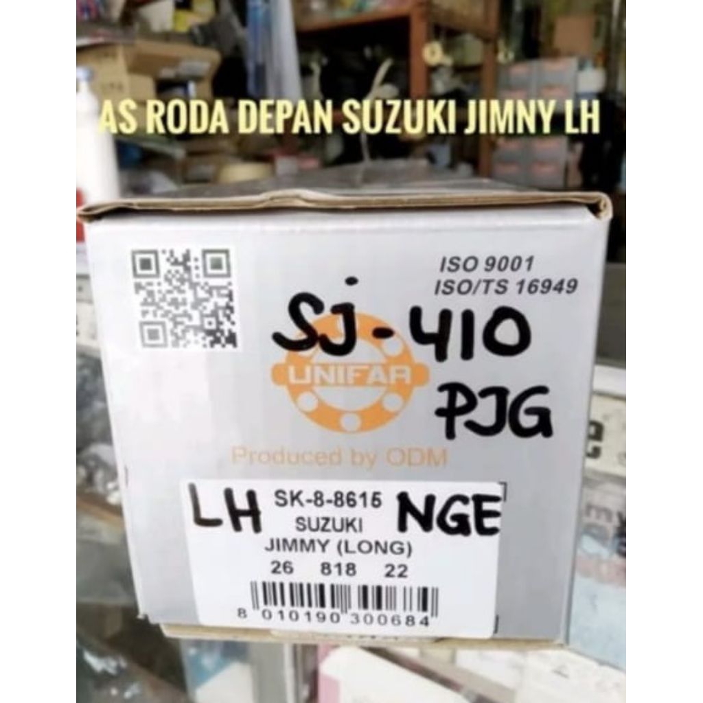 As Roda Depan Kiri Panjang Suzuki Jimny Sj410 SK-8-8615 Shaft Front Axle Long LH Suzuki Jimny Katana