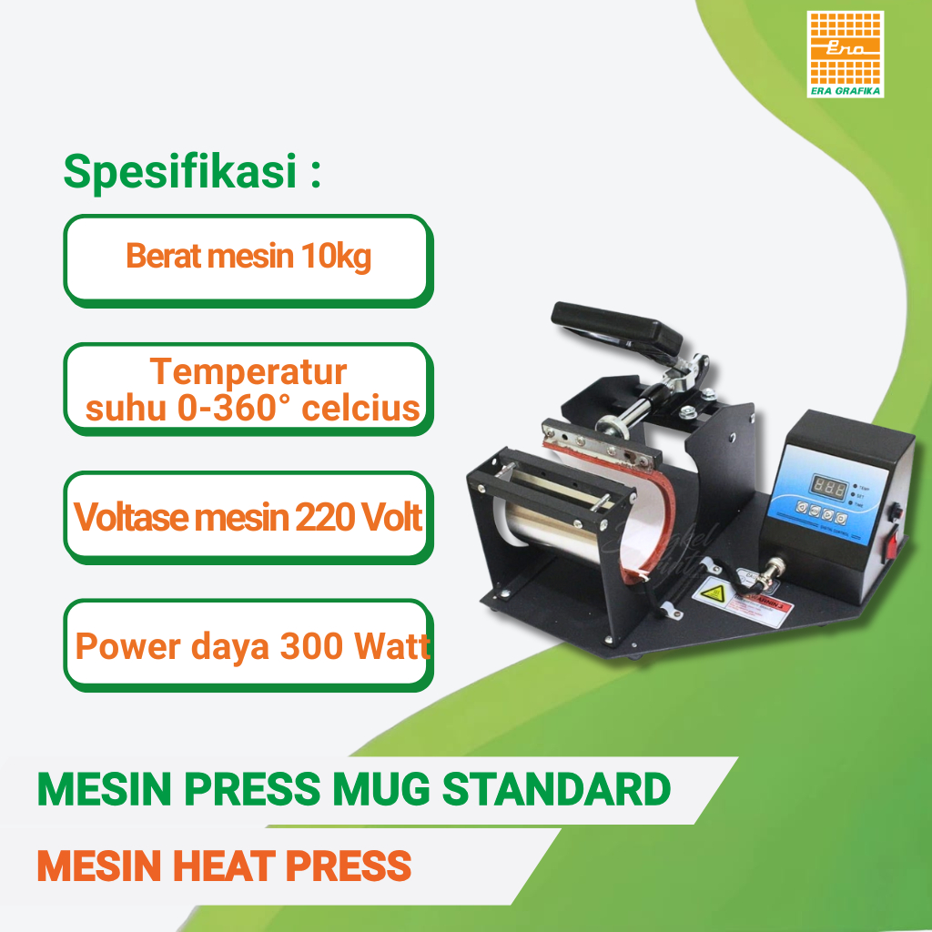 MESIN SABLON DIGITAL | MESIN HEAT PRESS | MESIN PRESS MUG STANDARD