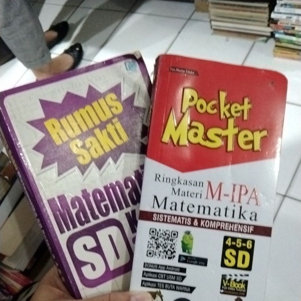 Buku bekas Rumus matematika , cara jenius belajar matematika untuk SD