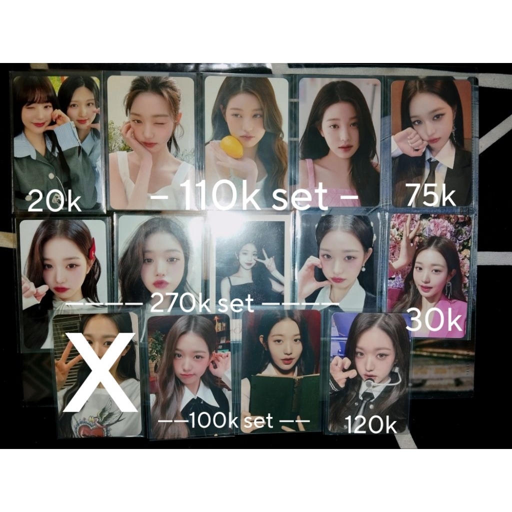 jang wonyoung photocard iz*one ive eleven oneiric diary od one reeler or bloom*iz color*iz kihno ele