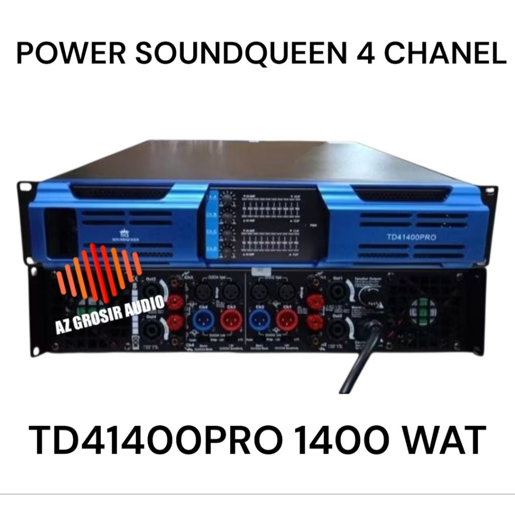 power amplifier soundqueen td41400 pro power soundqueen 4 Chanel td41400pro td 41400 pro