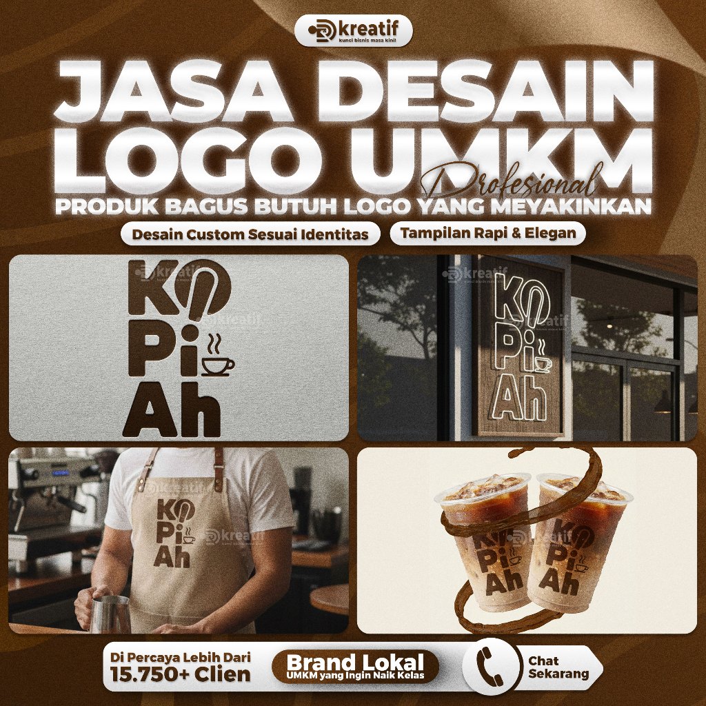 Jasa Desain Logo UMKM Profesional | Logo Meyakinkan, Rapi & Elegan – DR Kreatif