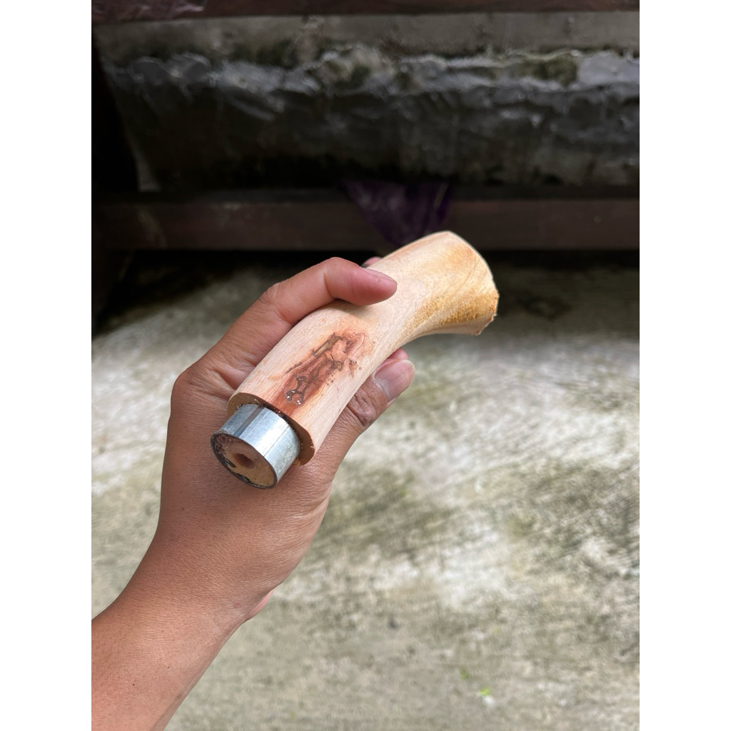 Gagang golok kayu / gagang golok dari kayu Sono Keling asli / gagang golok serbaguna