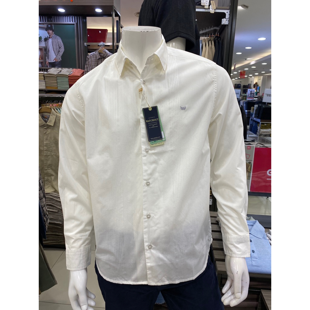 KEMEJA PANJANG POLOS WATCHOUT CASUAL TERBARU
